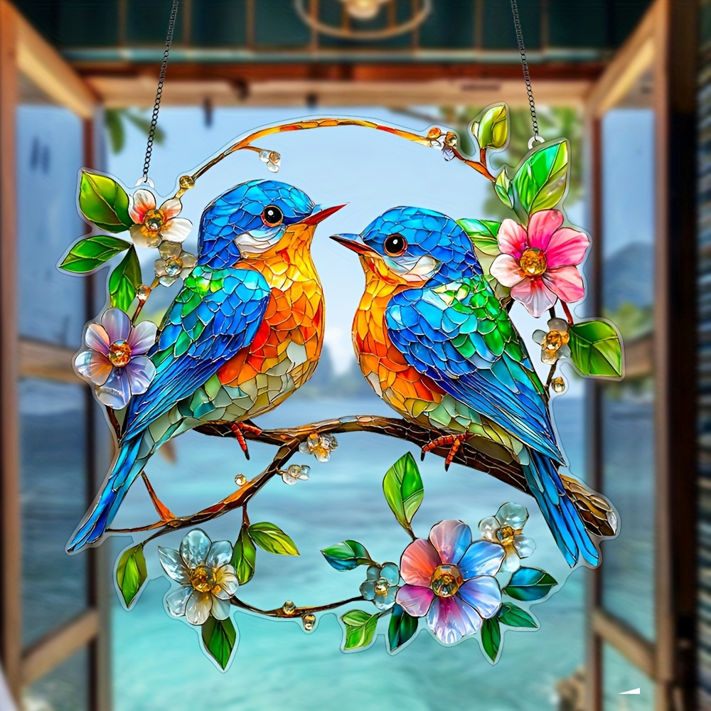 

Acrylic Sunlight Pendant - For Bird Lovers, A Gift, Suitable For Home, Car, Window Decoration, Art Wall Decoration, Suitable For Garden, Porch, Bedroom, Office And Outdoor