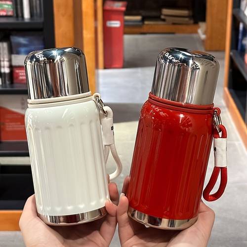 1 steel dopamine water all metal vacuum insulation drinks hot and cold suitable for work school camping essential for school fashionable portable