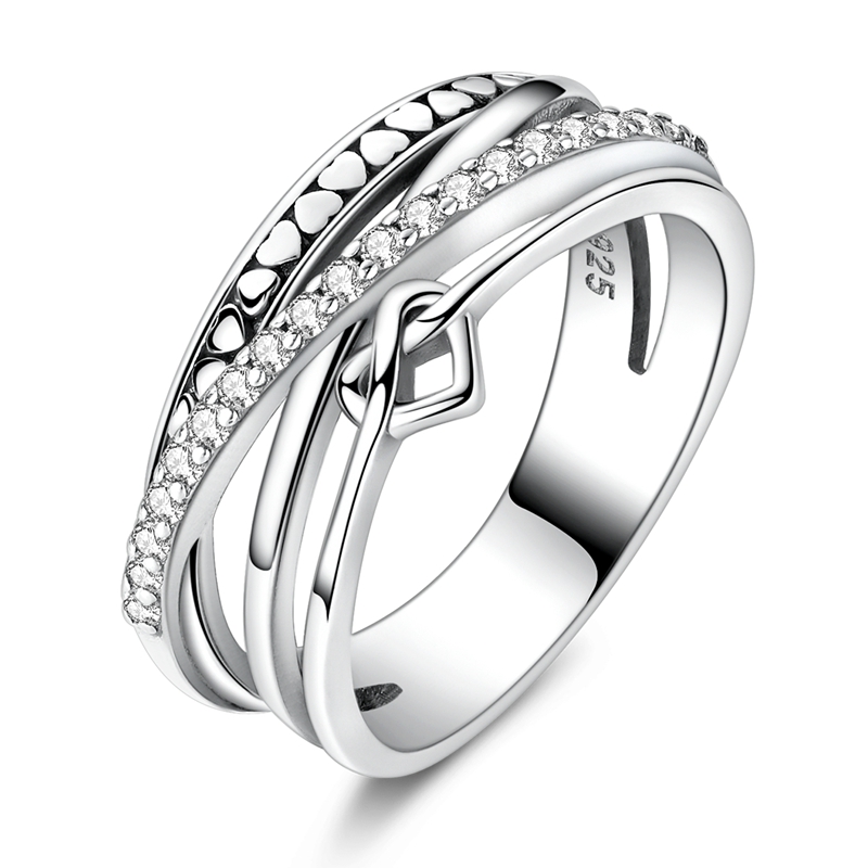 TEMU 1pc 925 Silver New Elegant Heart Ring, Suitable For Daily And Party Wear, Fashionable Easy Jewelry