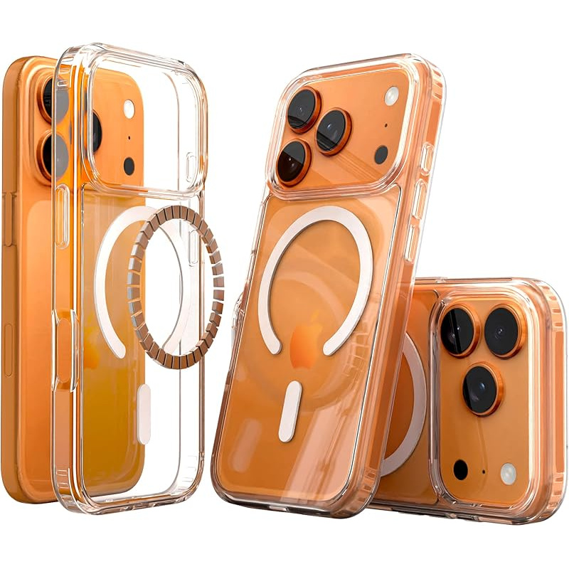 Image of Phone Case: Magnetic Phone Case Suitable For Iphone 17/17 Pro/17 Air/17 Pro Max, Transparent, Shockproof And Durable Protection, Slim And , Transparent Version