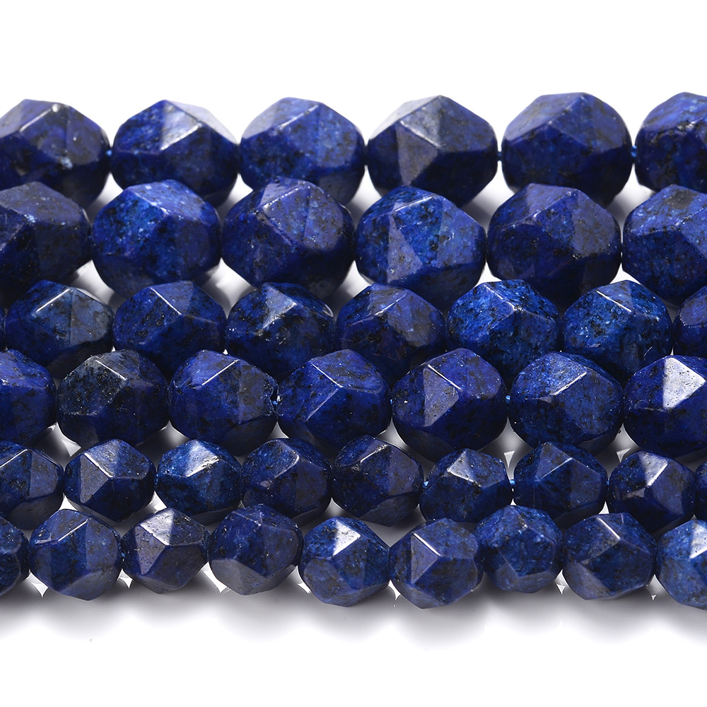 TEMU Natural Stone Beads Cutting Loose Spacer Beads 6/8/10mm For Making, Bracelets, Necklaces, Earrings - Bracelets Components, Diy Art Accessories,