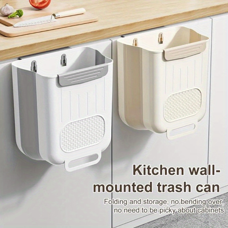 wall mounted waste cabinet door with a large capacity waterproof design for trash storage