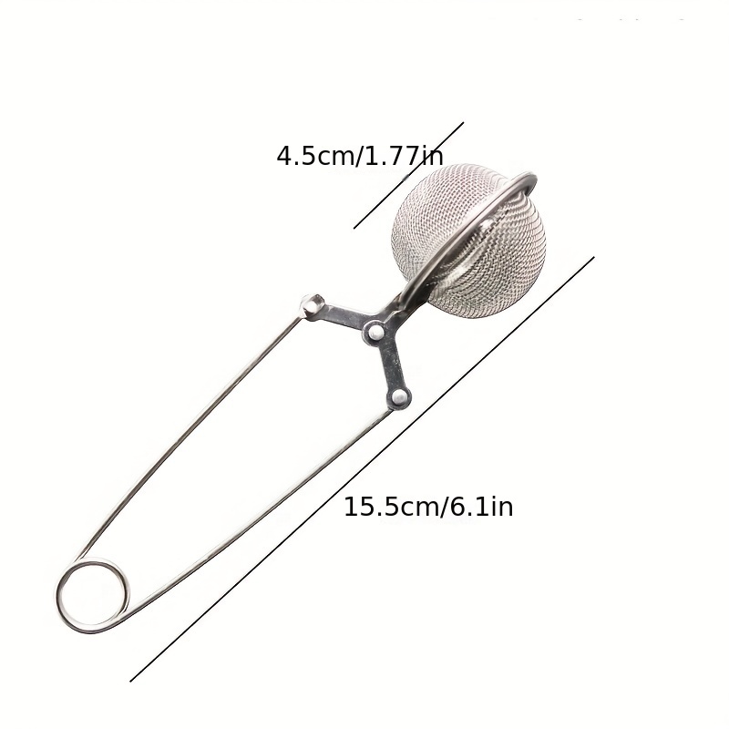 TEMU Stainless Steel Fine Mesh Flour Sifter, Tea Ball Strainer, Powdered Sugar Shaker, With A Hanging Ring Handle, Easily Tea And Filters Flour, Fine