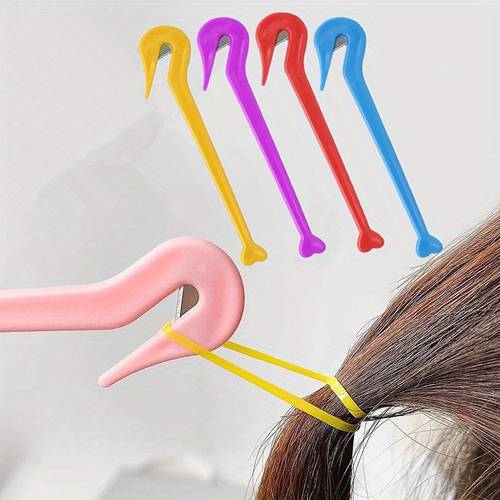 4pcs safe and band cutter set effortlessly remove elastic ties without damage stylish hair detacher tools for styling random color