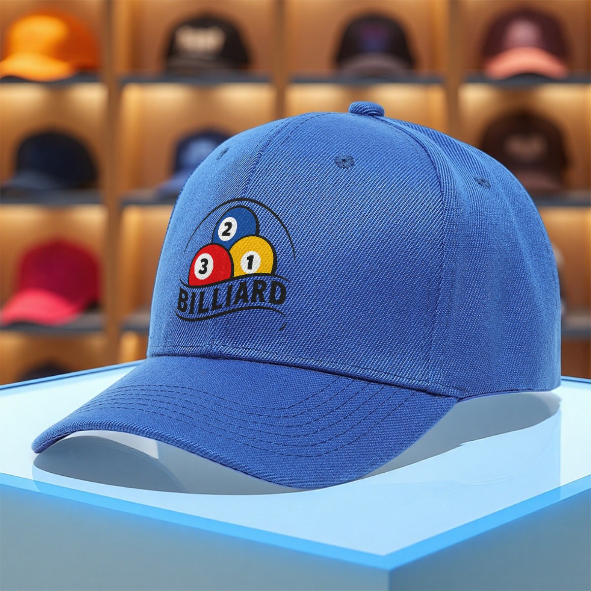 1pc with billiards double layer   design bil baseball cap unisex polyester   fashion   adjustable breathable lightweight seaside beach fishing daily matching   style