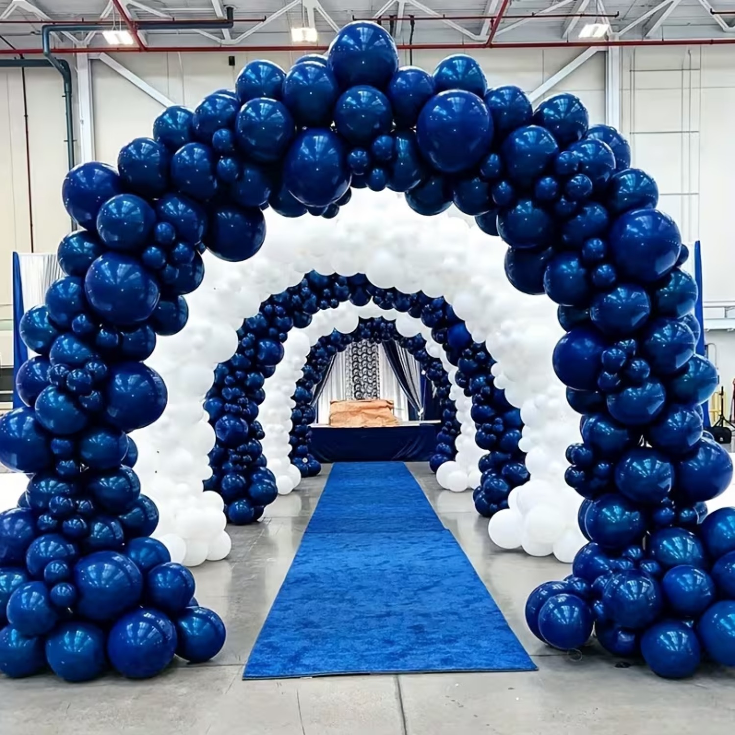 Image of Adjustable Balloon Arch Stand Kit With Fiber Rod Frame And Water-fillable Base, 9ft Height 10ft Width Heavy Duty Arch Frame For Wedding Decoration, Assembly, Reusable Event Display Stand