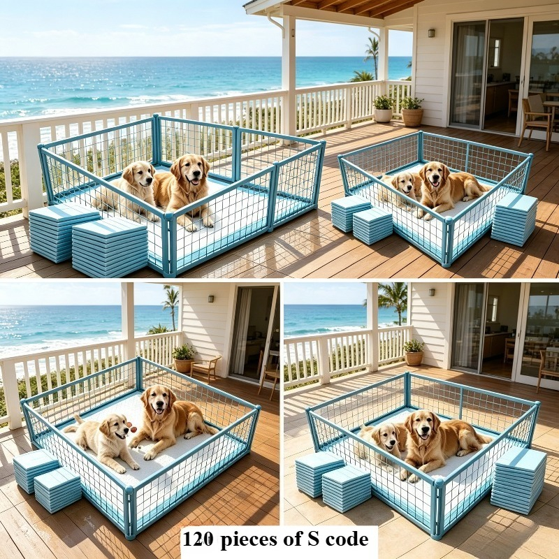 TEMU 120pcs Thickened High-quality Super Absorbent Dog Training Mats - Suitable For Medium To Large Dogs, Heavy-duty Leak-proof And Odor-resistant,