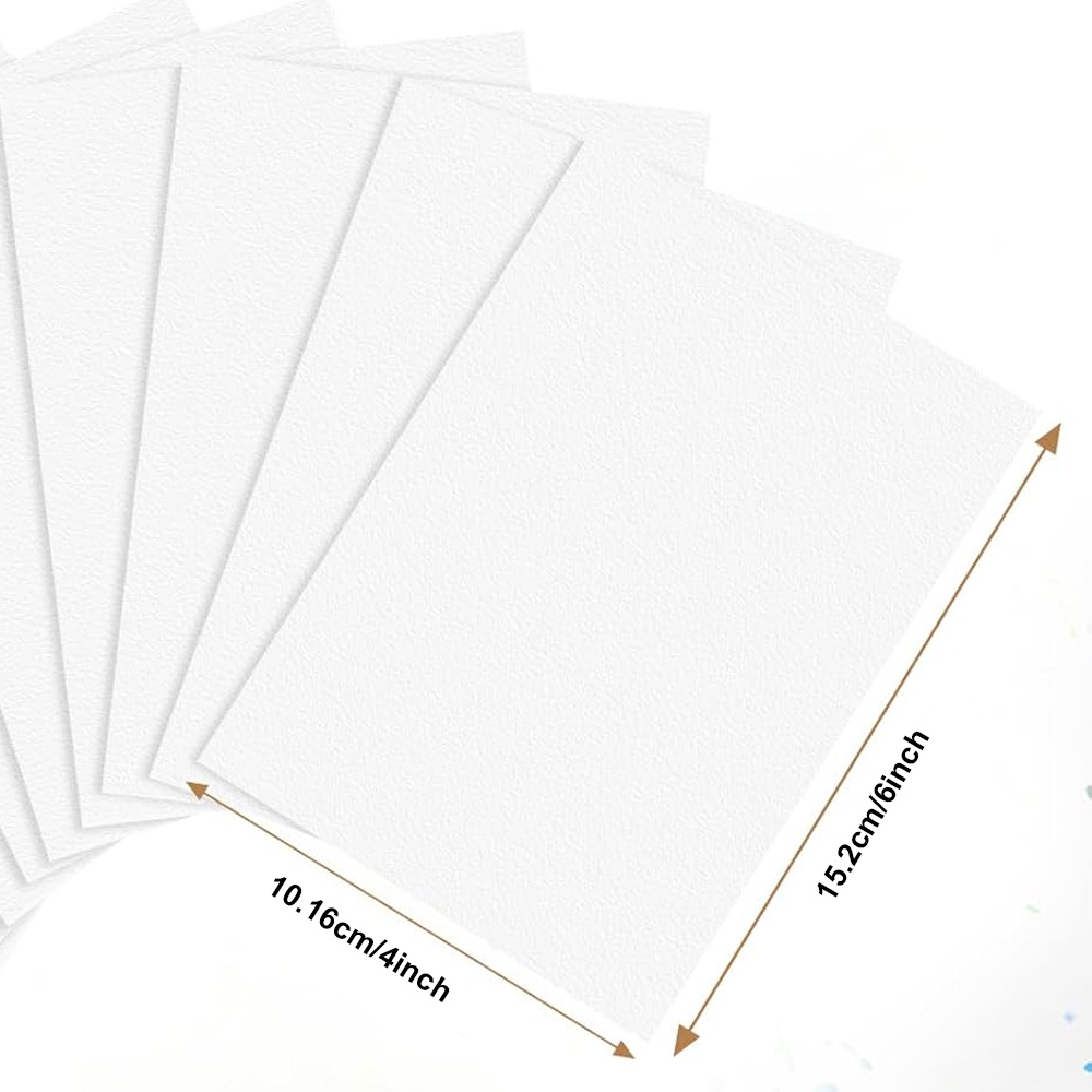 24/48pcs Heavyweight Watercolor Paper Set, 300GSM Cold Press