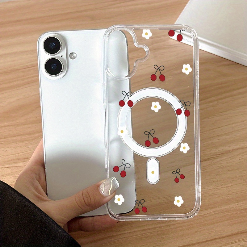 TEMU Phone Case: Suitable For Iphone 17 Shockproof, Magnetic, Anti-yellowing, Anti-scratch, Anti-fingerprint, Heat Dissipation Acrylic Clear Phone