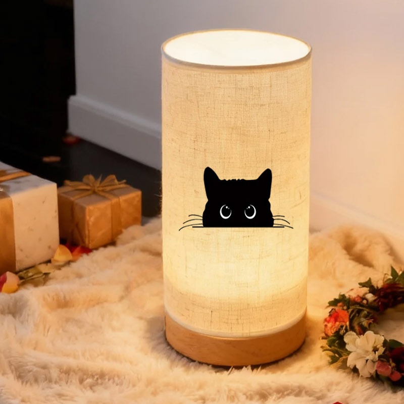 Cute Cat Silhouette Table Lamp for Home & Office Use