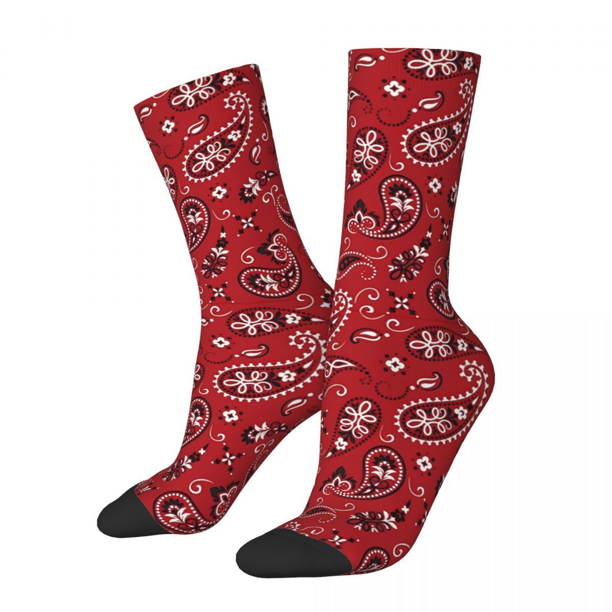 

1 Pair Novelty Crew Socks - Vibrant , Comfy Polyester & Spandex , & Breathable, Hip-hop Style Fun Socks For Men And Women