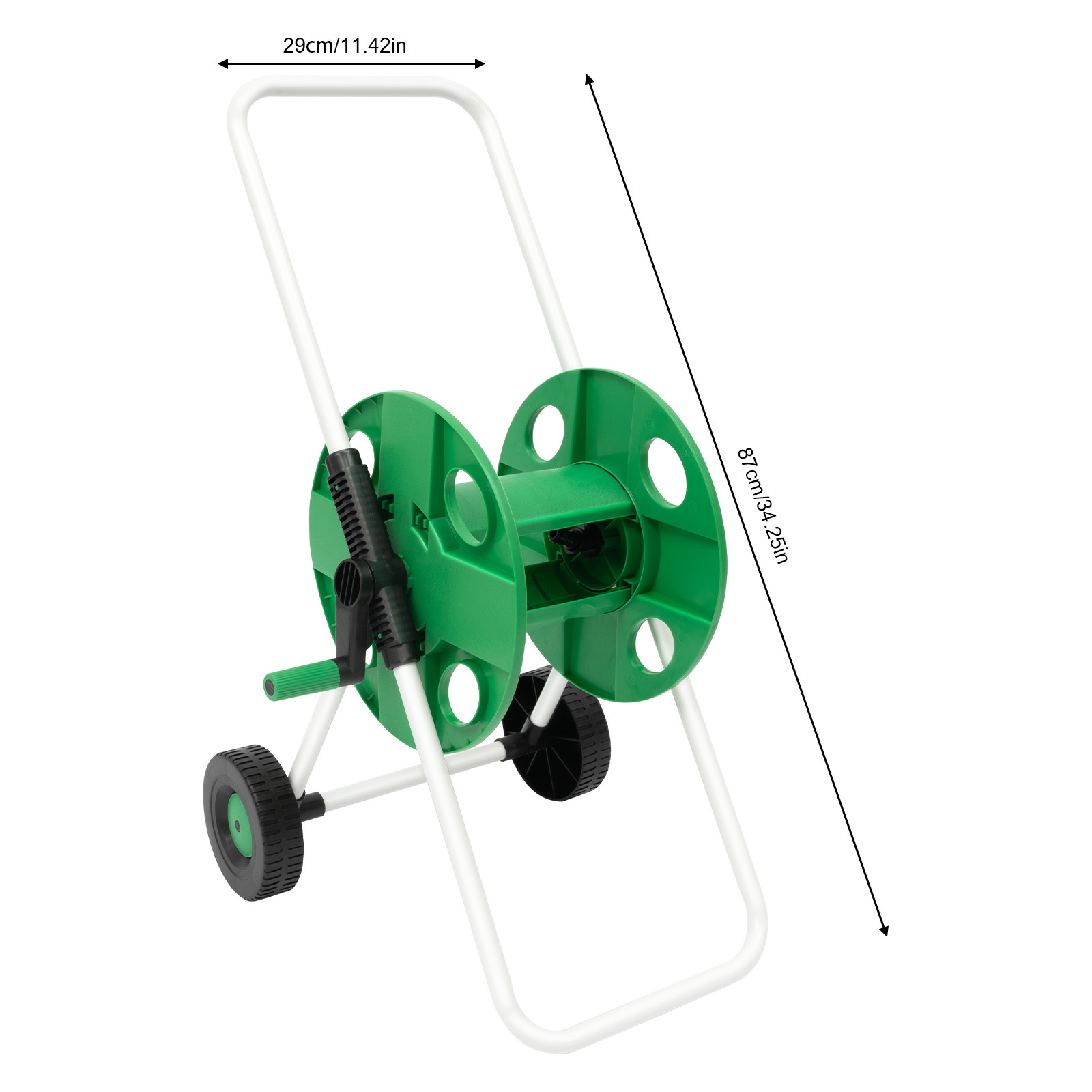 TEMU 50m Hose Trolley Garden Outdoor Hosepipe Water Pipe Cart W/ Couplers Green, Garden Hose Reel, Garden Hose Reel Retractable Wall Mounted,