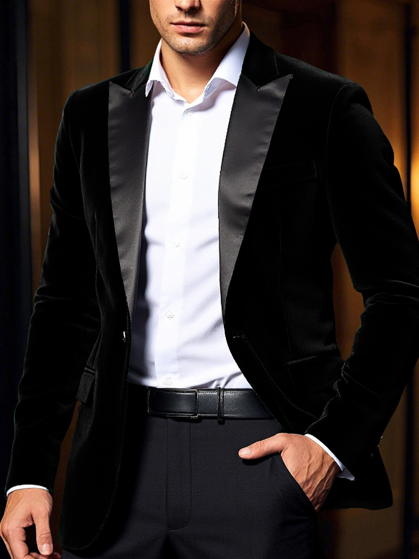 2025 spring mens casual loose fit single breasted   solid color notch lapel jacket with pockets regular fit for teens young adults   versatile outerwear spring outerwear notch lapel design nonstretch fabric elegant coat for men elegant   for men with velvet blue velvet coat for men burgundy suit for men tuxedo velvet suit for men elegant smoking for men black 0