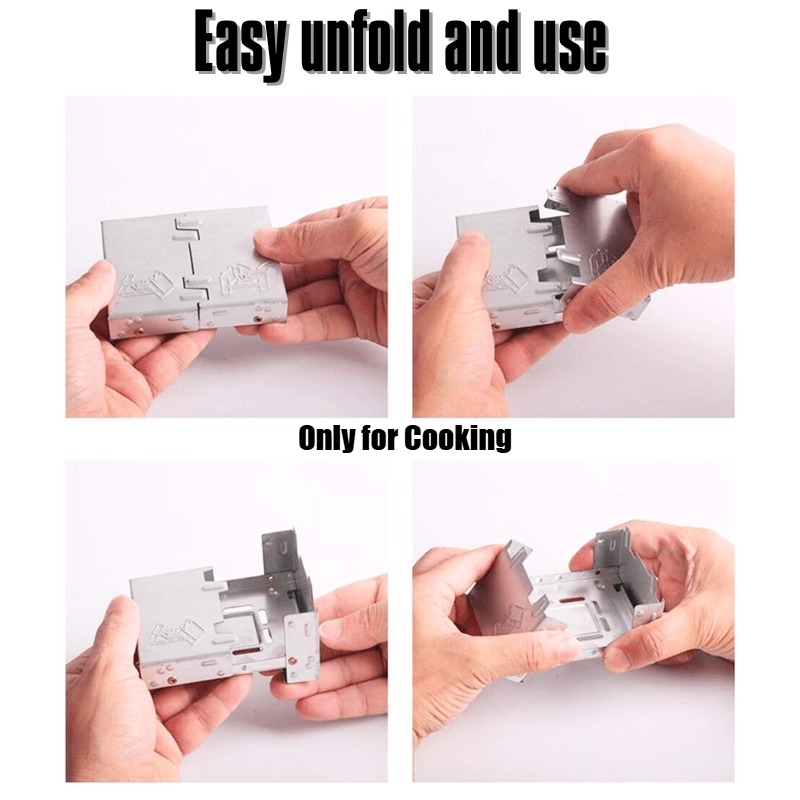 Outdoor Foldable Stove Set for Hiking and Camping