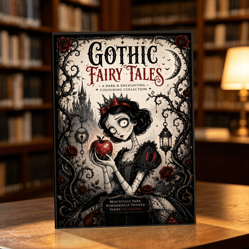 TEMU Gothic Fairy Tale: A Book With Dark Fairy Tale Colors, Featuring Magical Princesses, Haunted , And Bizarre Characters, Suitable For Adult Use,