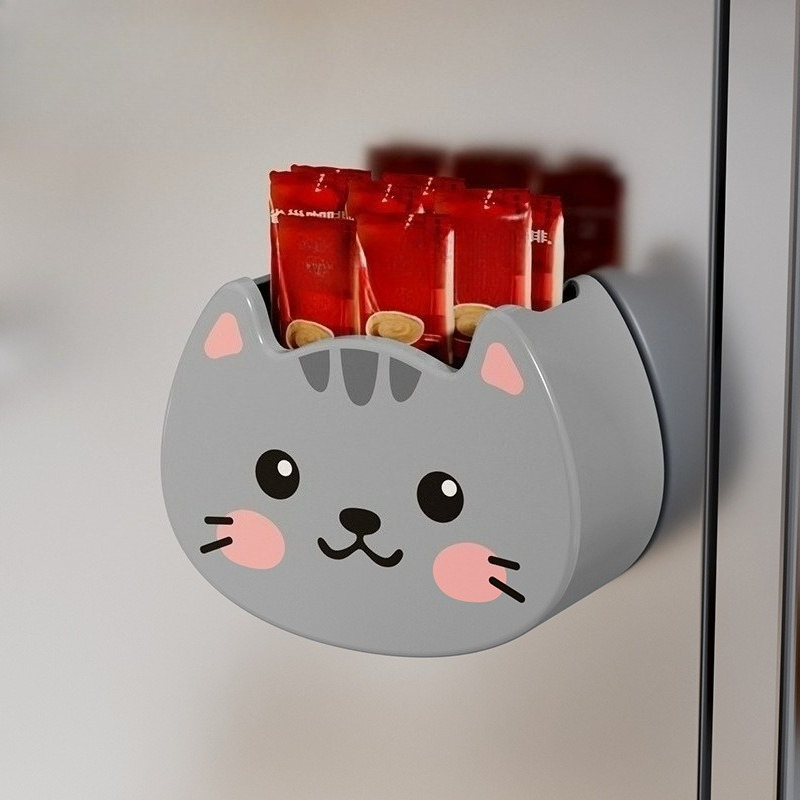 E-shop Magnetische Aufbewahrungsbox für Kühlschränke - Kein Bohren erforderlich, Regal für Kühlschrank, Magnetischer Organizer für Gewürze,
