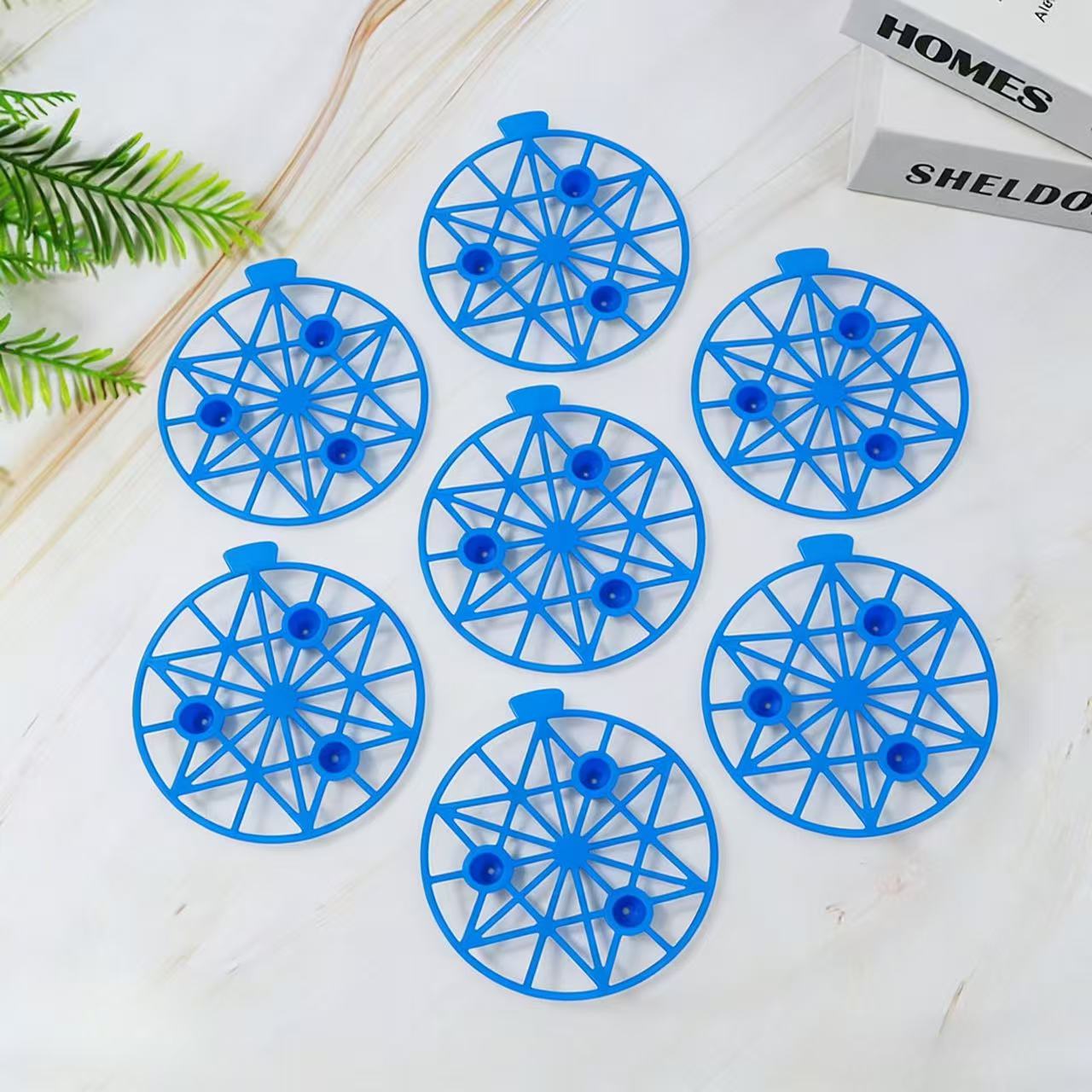 7pcs Garden Support Stand: Sturdy Blue Plastic Support Designed Specifically For Watermelons, Strawberries, And Pumpkins, Preventing Fruit Contact