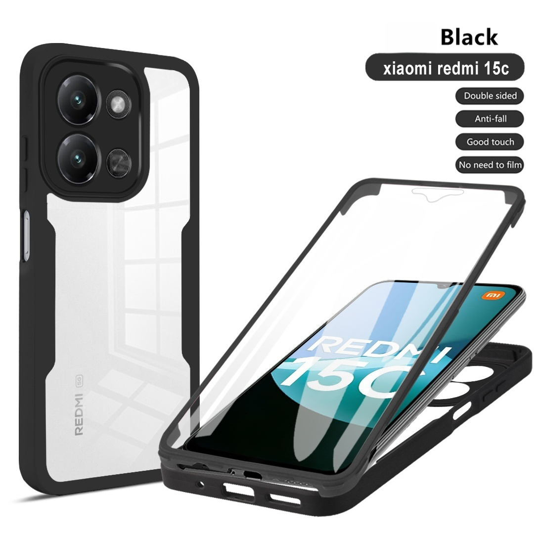 TEMU Phone Case - Case For Redmi 15c 173, Transparent Shockproof Case, Providing Full Coverage Screen, Phone Protective Case Cover