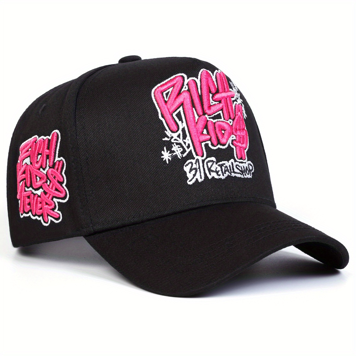 E-shop Damen RICH Baseball Cap Mode Fünfteilige Mütze Outdoor Verstellbare Freizeit Mütze Frühling Herbst Reise Strandurlaub
