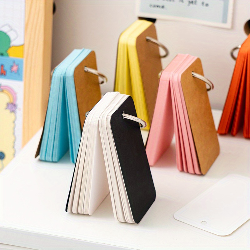 note card binder OOPSDAY Retro Style 4-Pocket Card Binder