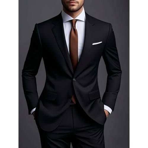 mens suit set european and suit trousers two piece set wedding and dinner suit jacket