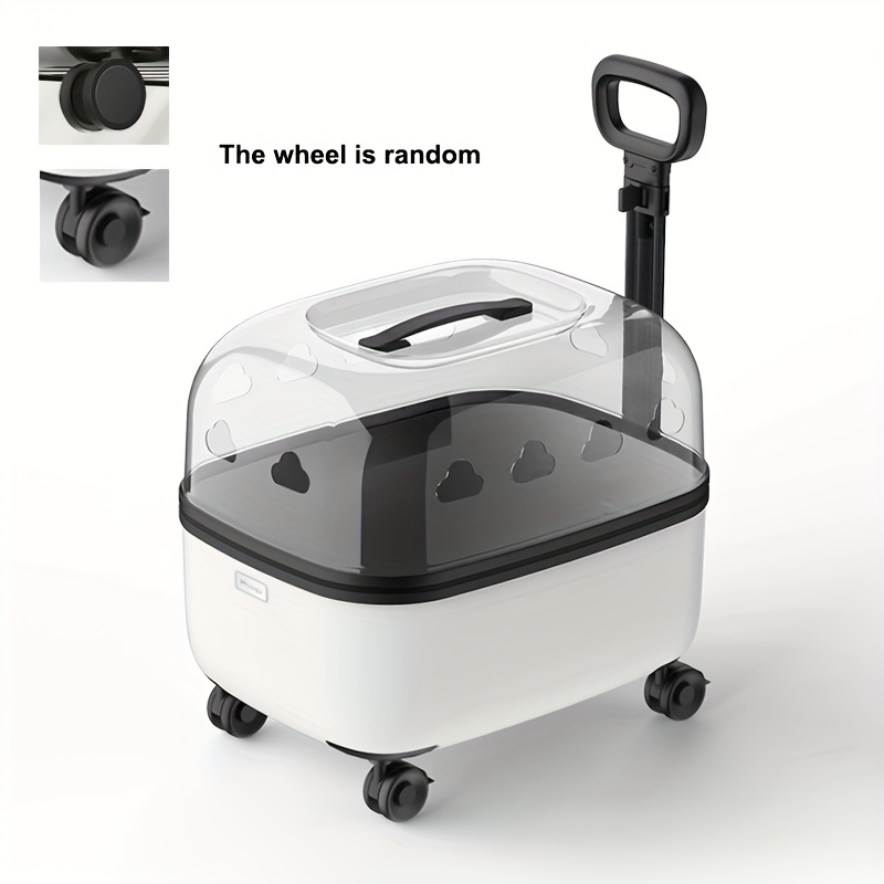 panoramic view   heavy duty pc with 360   visibility zippered     for airplane car vet   travel carrier for cats small dogs durable   case with  