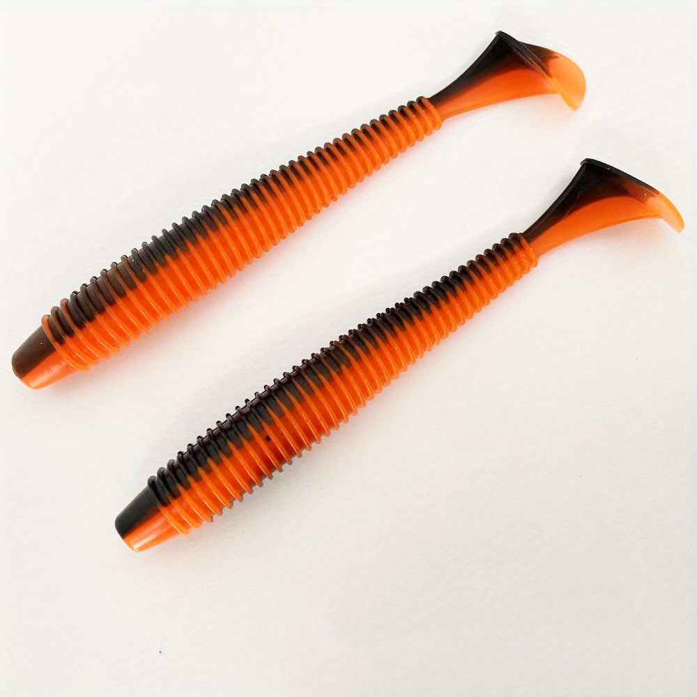 2pcs 20cm/41g Giant T-tail Soft Bait | Large Bionic Fish Lure | Slow Sinking Full Swimming Layer Search | Universal For / Fish/sea | Bite-resistant And Wear-resistant Design
