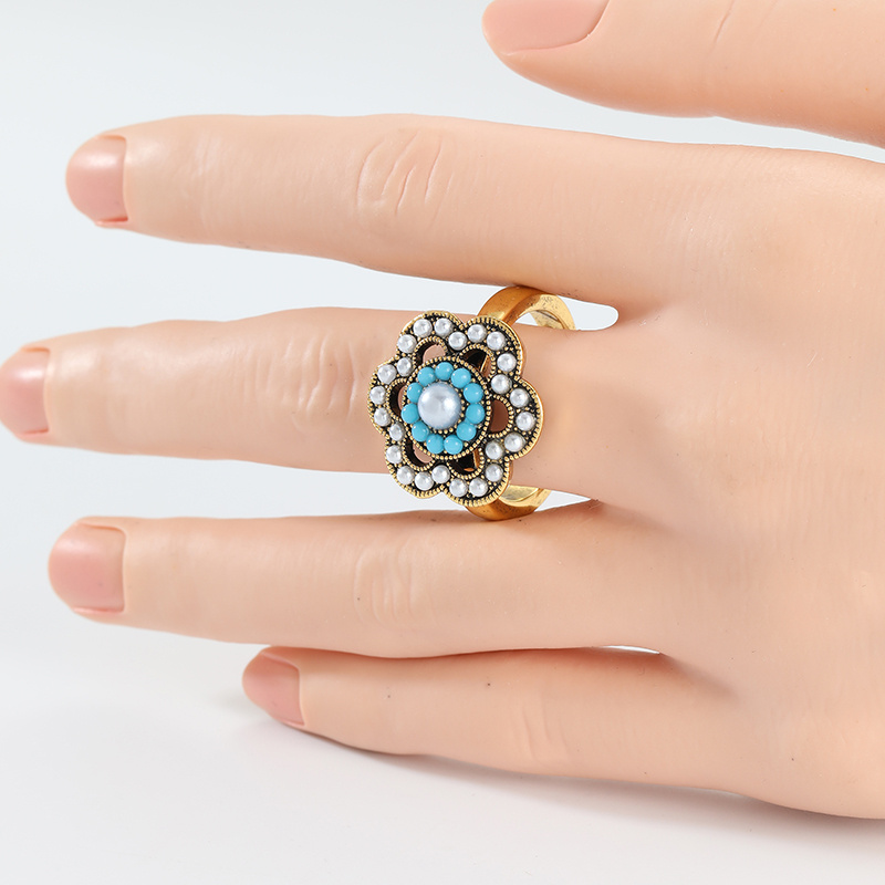 Women's Vintage Triple Layered Floral Rings
