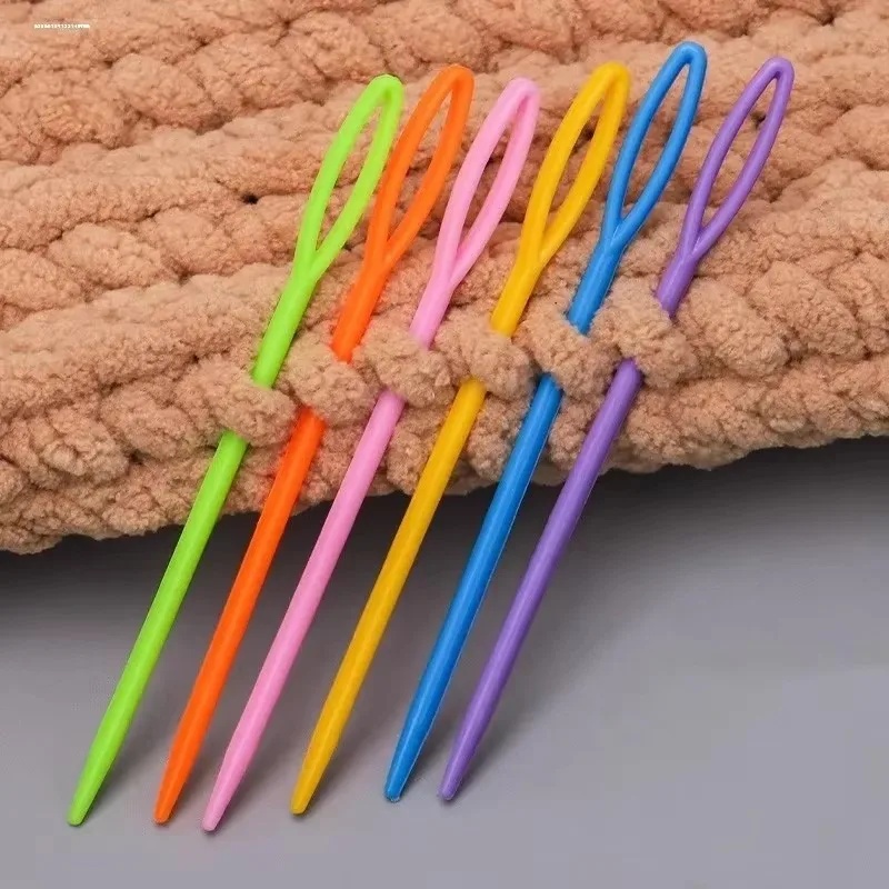 Complete Knitting Set with Mixed Color Needles and Organizer Box
