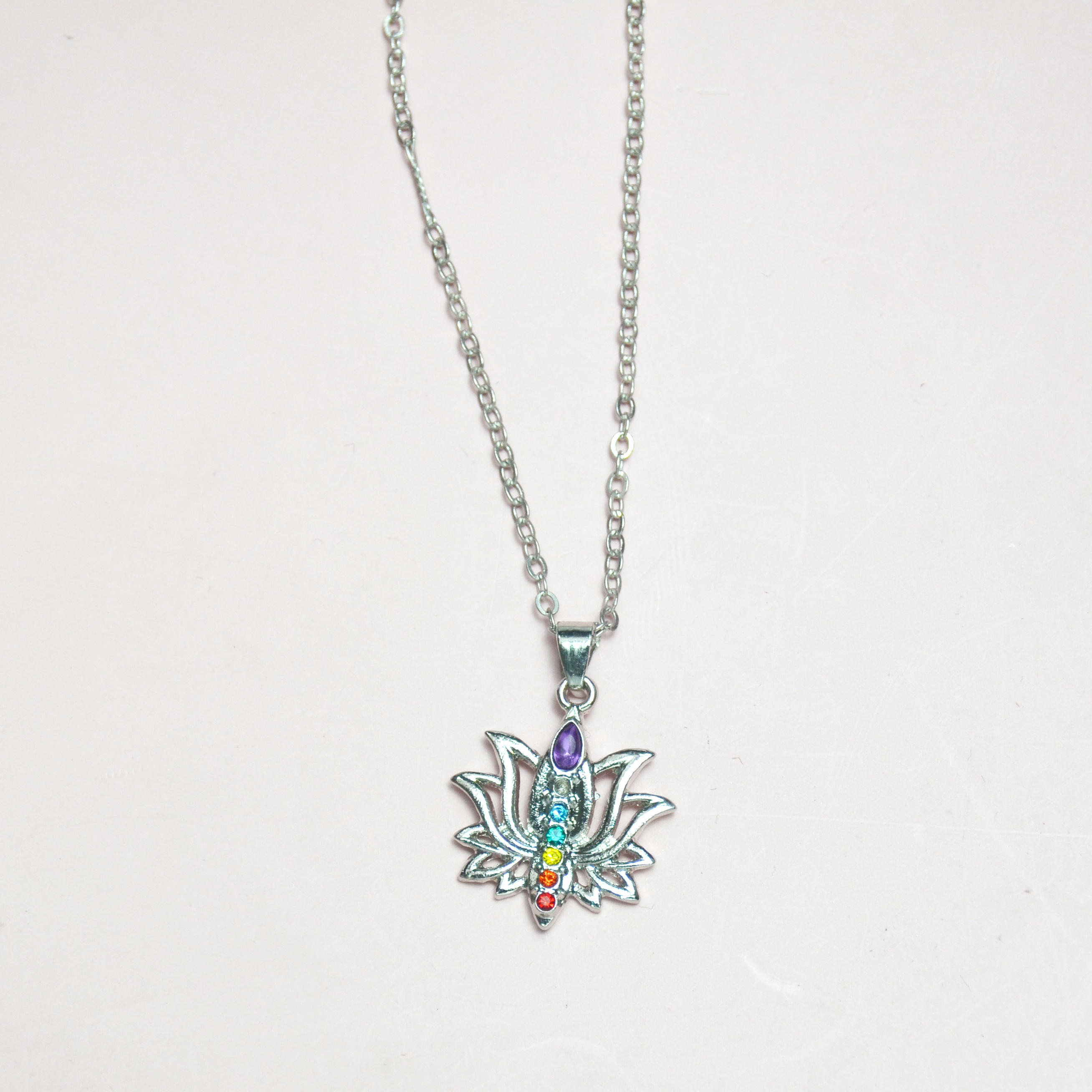 1pc Fashionable And Elegant Lotus Pendant Necklace, Valentine's Day Birthday Anniversary Commemorative Gift, Party…: retailer-supplied image