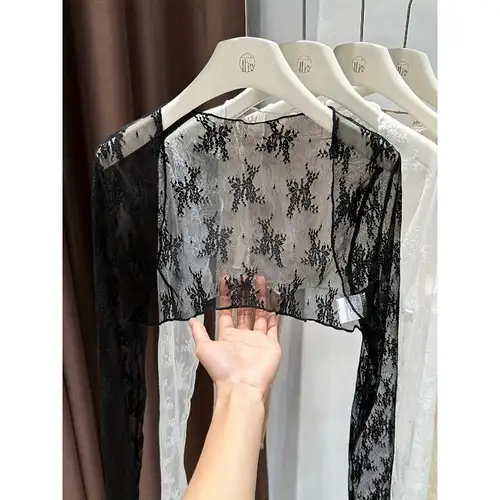Women's Long Sleeve Cardigan | * & Sheer * Fabric | Lightweight Lettuce Trim Sun Cover Up | Mesh Beach Kimono for Dresses | Summer Evening Shawl Women's Long Sleeve Cardigan | * & Sheer * Fabric | Lightweight Lettuce Trim Sun Cover Up | Mesh Beach Kimono for Dresses | Summer Evening Shawl