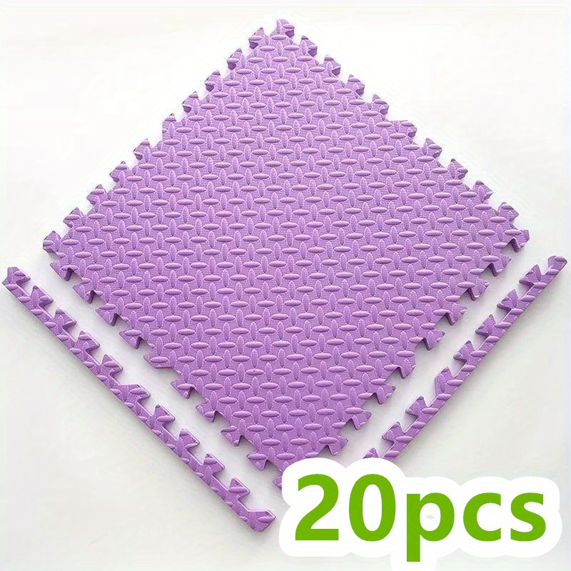 TEMU 20pcs High-elasticity Foam Mats | 60x60cm Thick 1.0cm Interlocking Fitness Mats, Professional Yoga And Pilates Mat, Non-slip Exercise Floor Mat,
