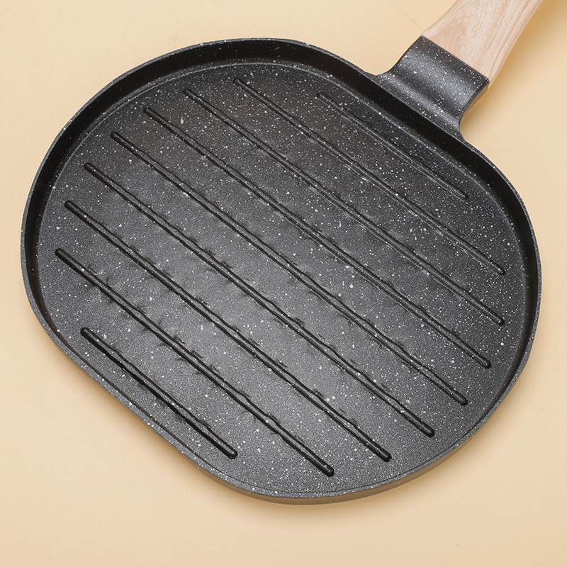 premium aluminum mini griddle pan non stick bpa free for perfect breakfasts steaks ideal for   details 7