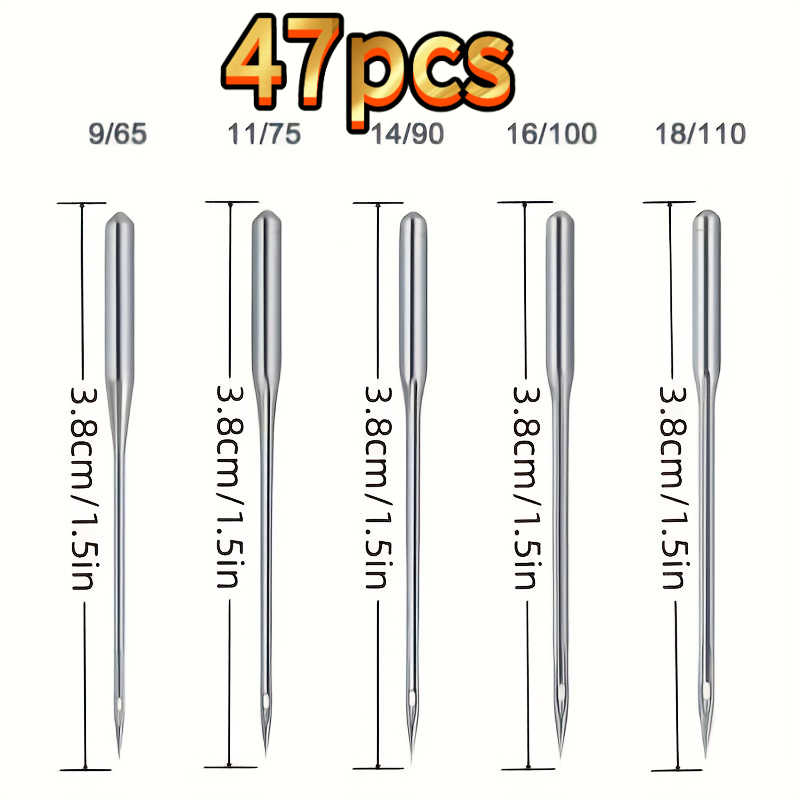 TEMU 47pcs Of Household Sewing Machine Needle Sets, Vintage Multifunctional Motor Universal Accessories