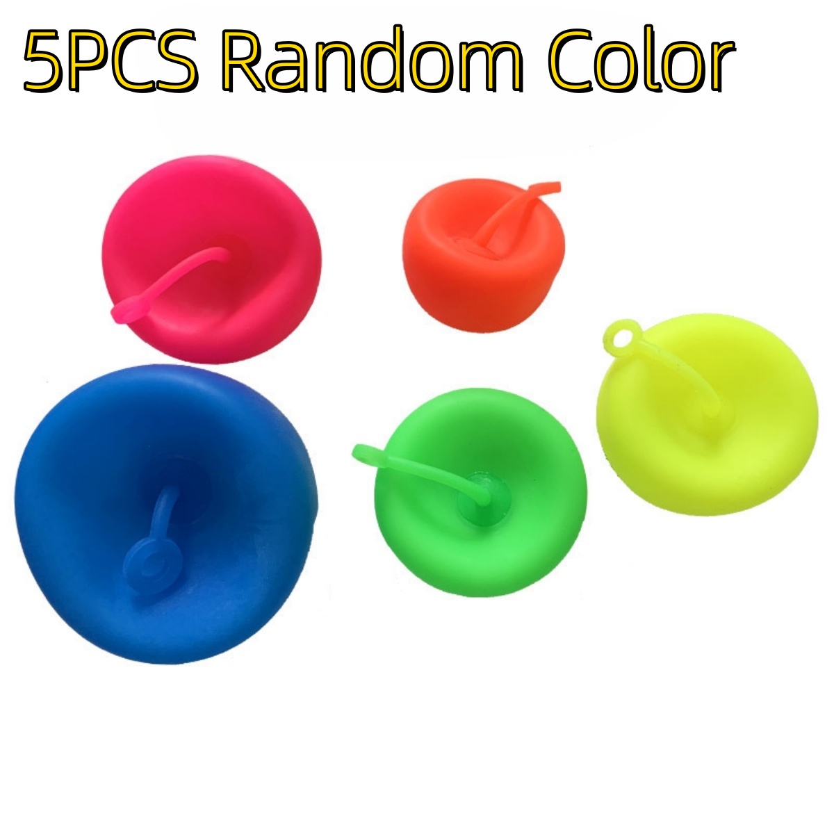 Image of 5-pack Random Color Enormous , Transparent Tpr-filled , Durable And Easy To Inflate, Enormous Inflatable Balls| Beach Balls| Yard Games| Soft , Inflation Props, Leak-proof Design