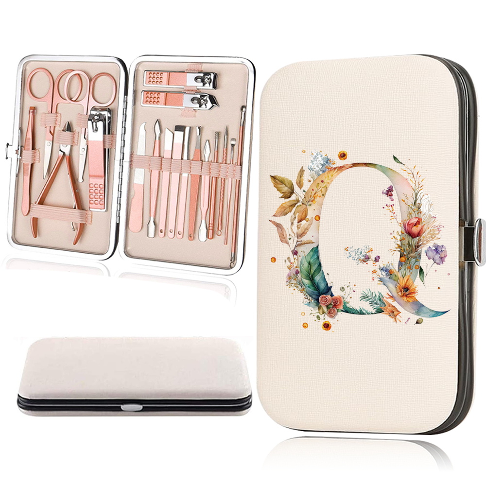 18pcs Essential Travel Nail Clipper Set with Organizer Case