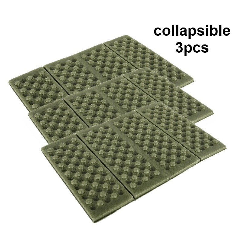 E-shop 3er-Set Leichte, Tragbare, Langlebige Outdoor-Sitzkissen, Waben-Massagematte, Faltbare XPE-Unterlage, 15,16×10,83 Zoll, Geeignet für