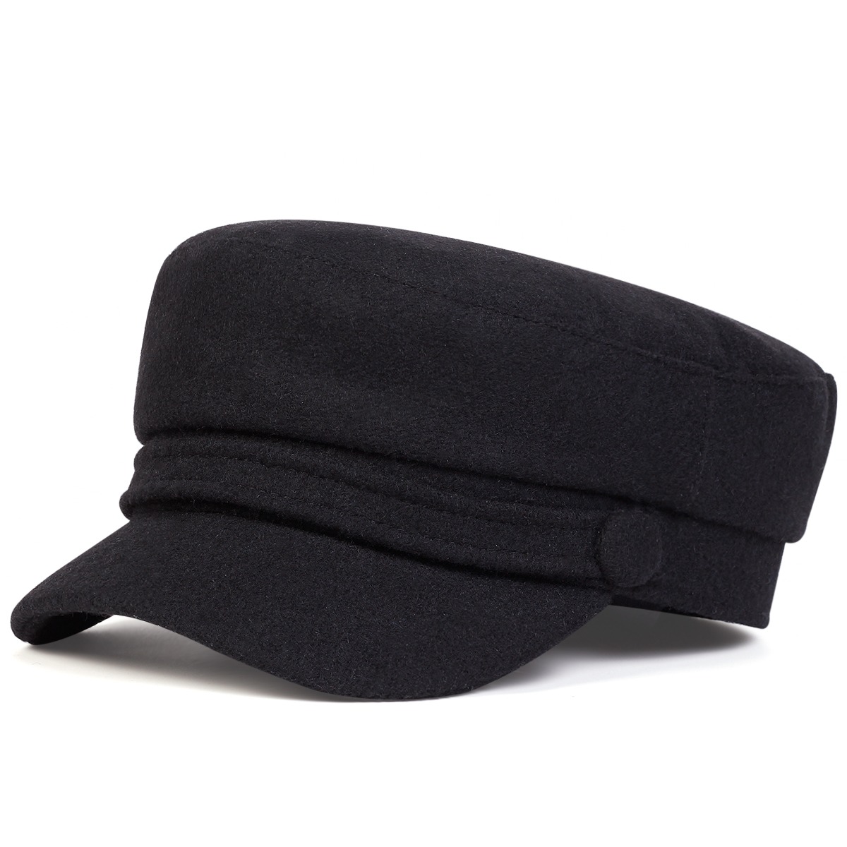 TEMU Christmas 1 Women' Color Wool Navy Beret | Lightweight, Ideal For Autumn And And Beach Parties, Hand Wash
