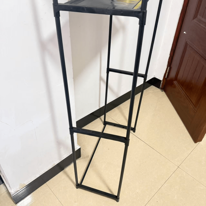 heavy-duty freestanding double-layer toilet shelf suitable for bathrooms &   rooms, no-drill easy assembly space-saving storage unit with upper & lower shelves, for towels, toiletries, medicines, books, standing shelf Product details 2