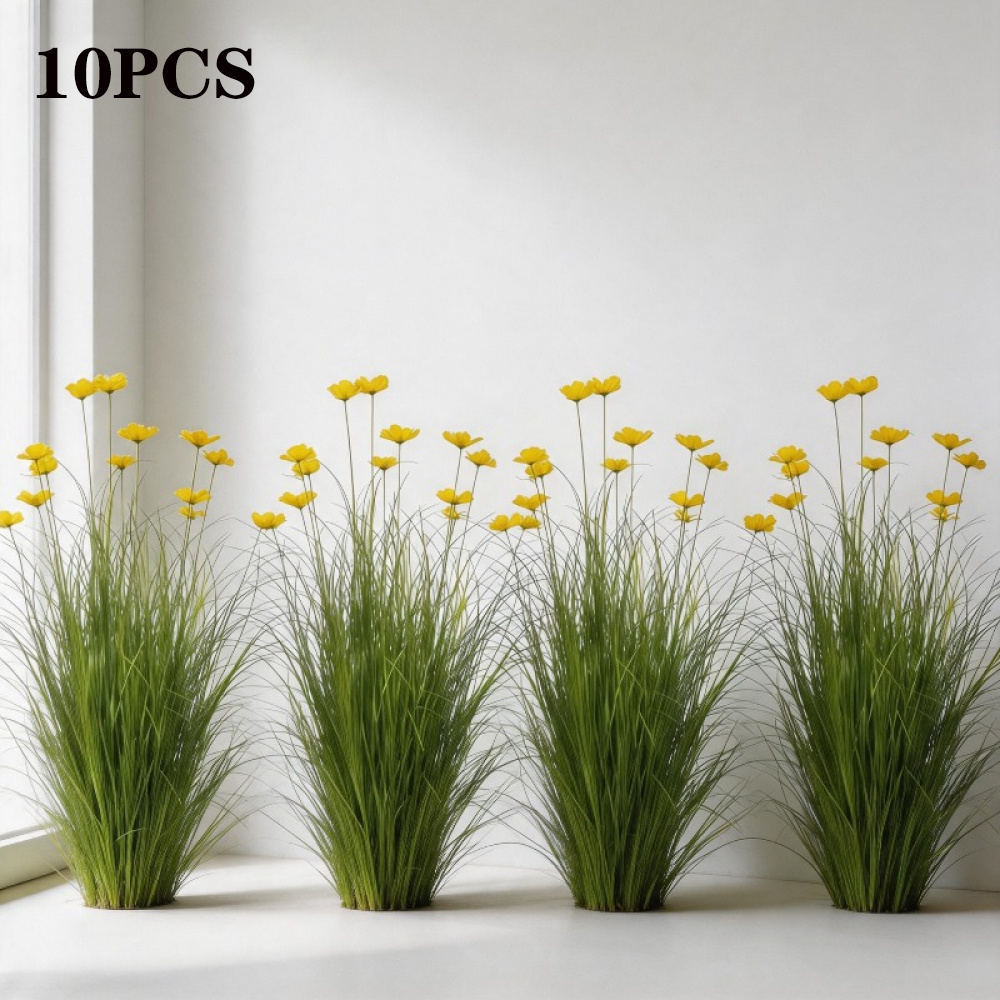 TEMU 10pcs Set Of Artificial Tall , Maintenance-free, Suitable For Indoor And Outdoor Decoration, Ideal For Halloween, Thanksgiving, Christmas,