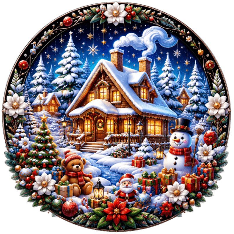 TEMU 1pc 2d Flat Pattern Sticker, Christmas Decoration Static Cling, Window Decal, Glass Mural, Window Sticker, Christmas Snowman Winter Tale Pattern
