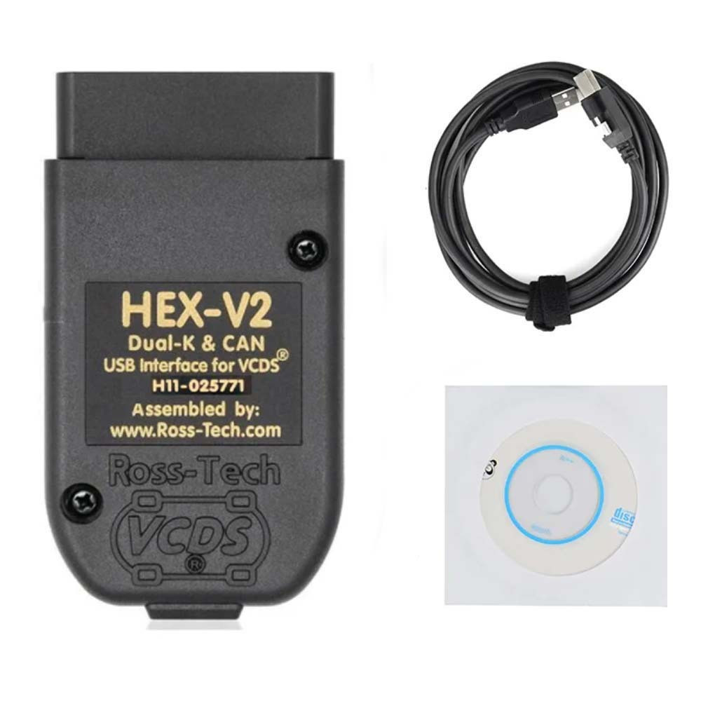 Vag Hex V2 Diagnostic Adapter, Car Detection Cable, Car Fault Detector, Battery-free, English, Suitable For Vehicle Models