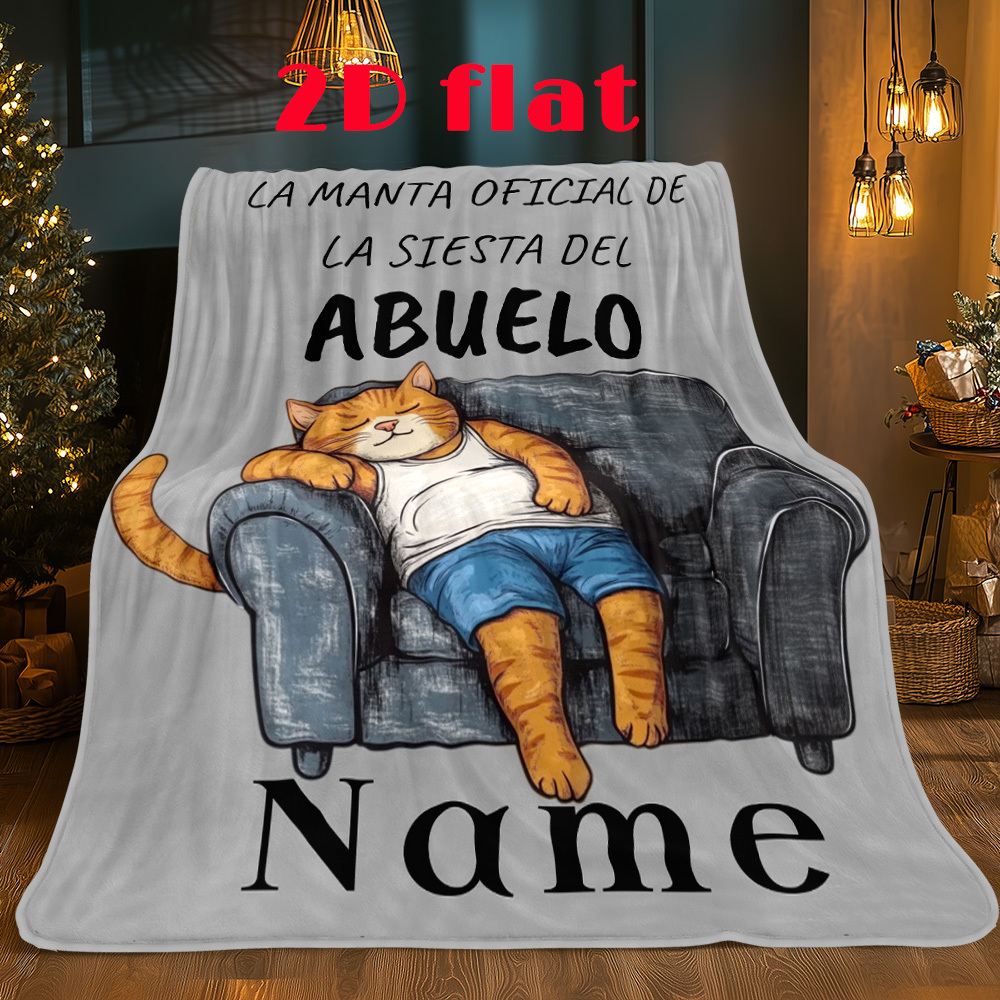 TEMU 1 portátil personalizada con de gato o perro '' - para sofá, cama, viajes, camping, , sofá de oficina, silla y cama - digitalmente con tejido y