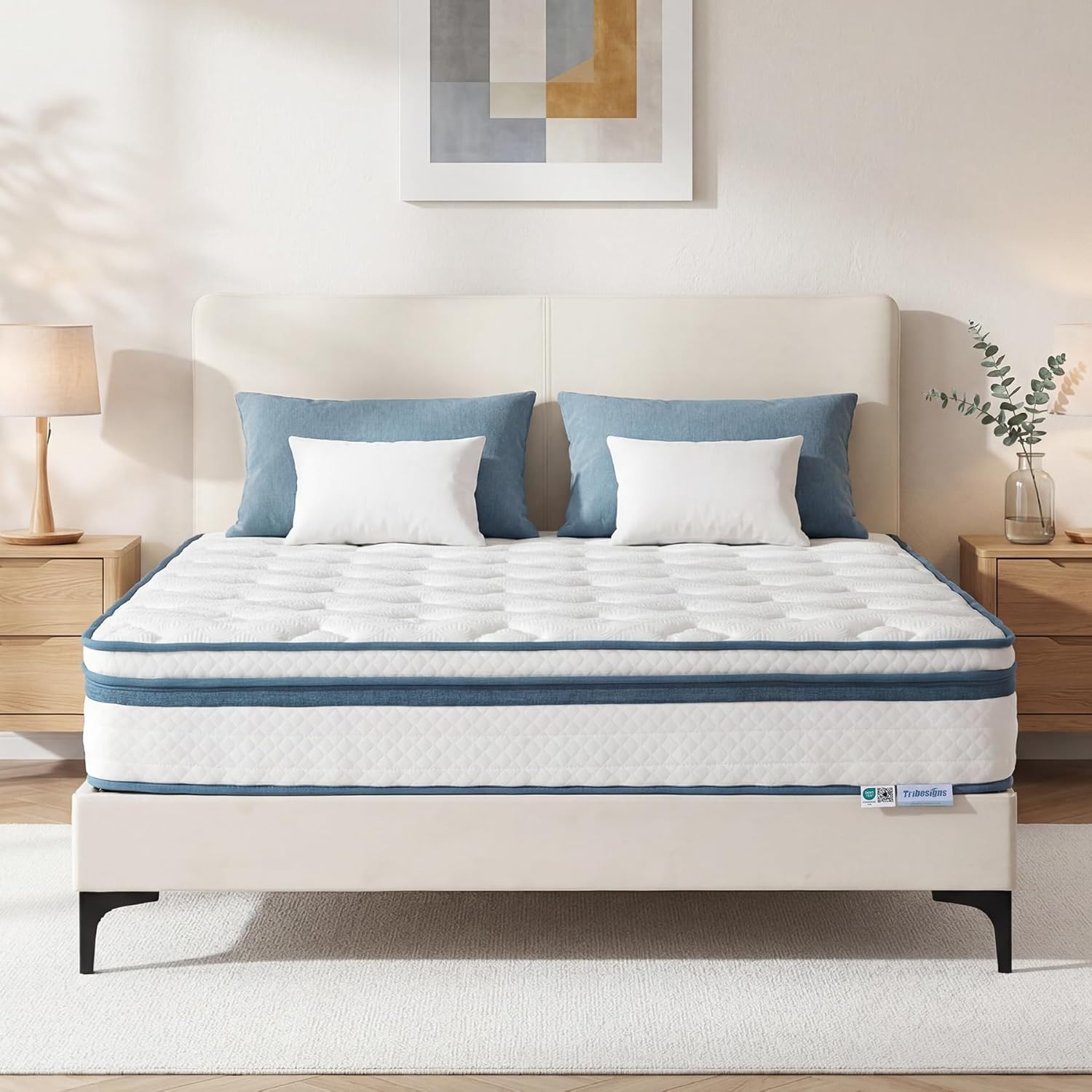 Mattress 140 X 200 X 25 Cm H3 Medium Firm, 7-zone Gel Memory Foam Mattress With Cooling Surface, -tex &, Noiseless