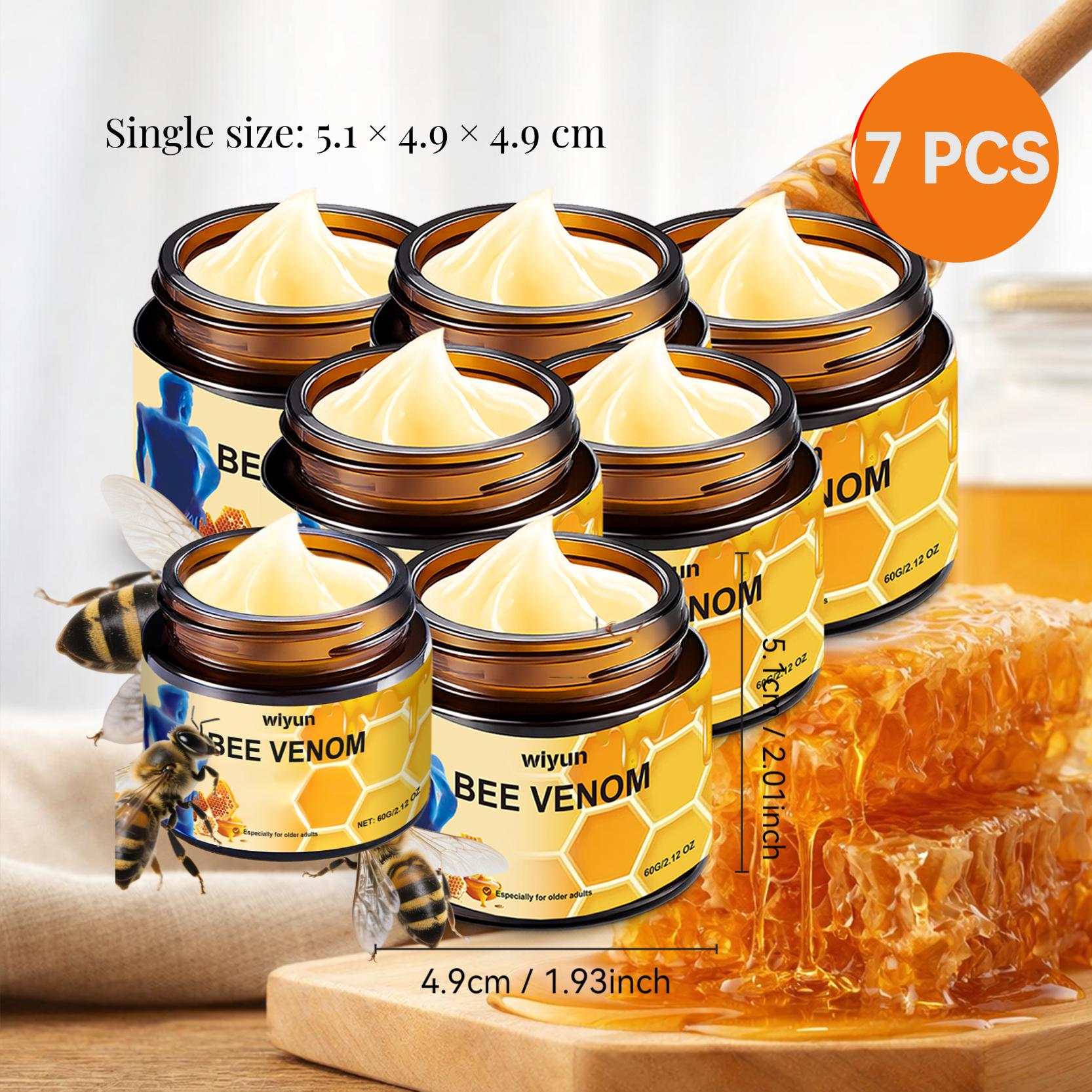 Image of 60g*7pcs Bee Venom Joint Skin Care Cream, Moisturizing And Nourishing, Joint Skin Care, Firm, Smooth, Gentle And Non Irritating, Suitable For Knee, Arm, Waist, Neck, And All Body Joint Skin