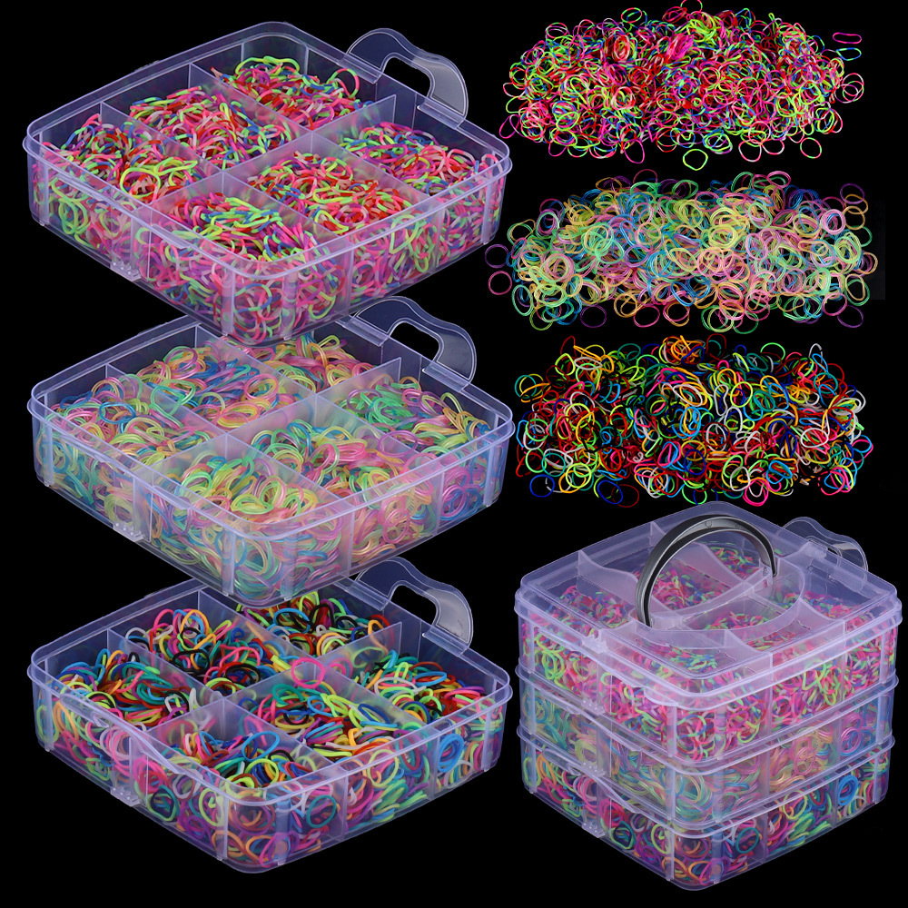 TEMU Kit per di braccialetti con elastici, set di braccialetti elastici dell'amicizia, idea regalo per Natale e compleanno, forniture per