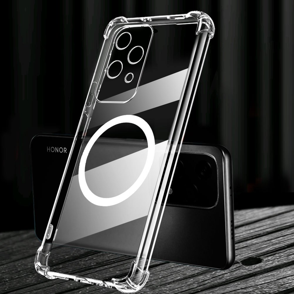 TEMU Phone Case: Suitable 200 Lite / 200 / Honor 200 Pro, Four-corner Drop-proof Magnetic Phone Case, Thickened Anti-slip, Tpu Soft Case, Magnetic