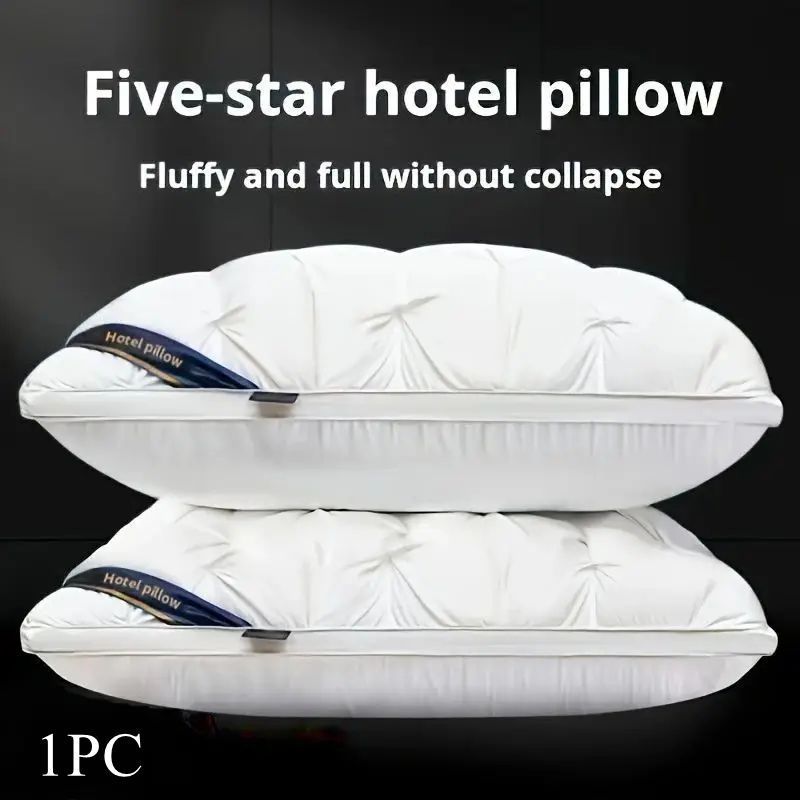 1/ 2/ 4 neck support pillows, moisture-absorbent and breathable home bedding pillow cores, comfortable sleep pillow cores, hotel quality, fashionable and simple, suitable for bedrooms, living rooms and home decoration
