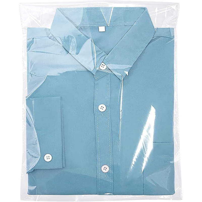 E-shop 200 große selbstklebende Plastikbeutel, Klebend, 30,48 x 40,64 cm, transparente wiederverschließbare Plastikbeutel zum Verpacken von Kleidung,