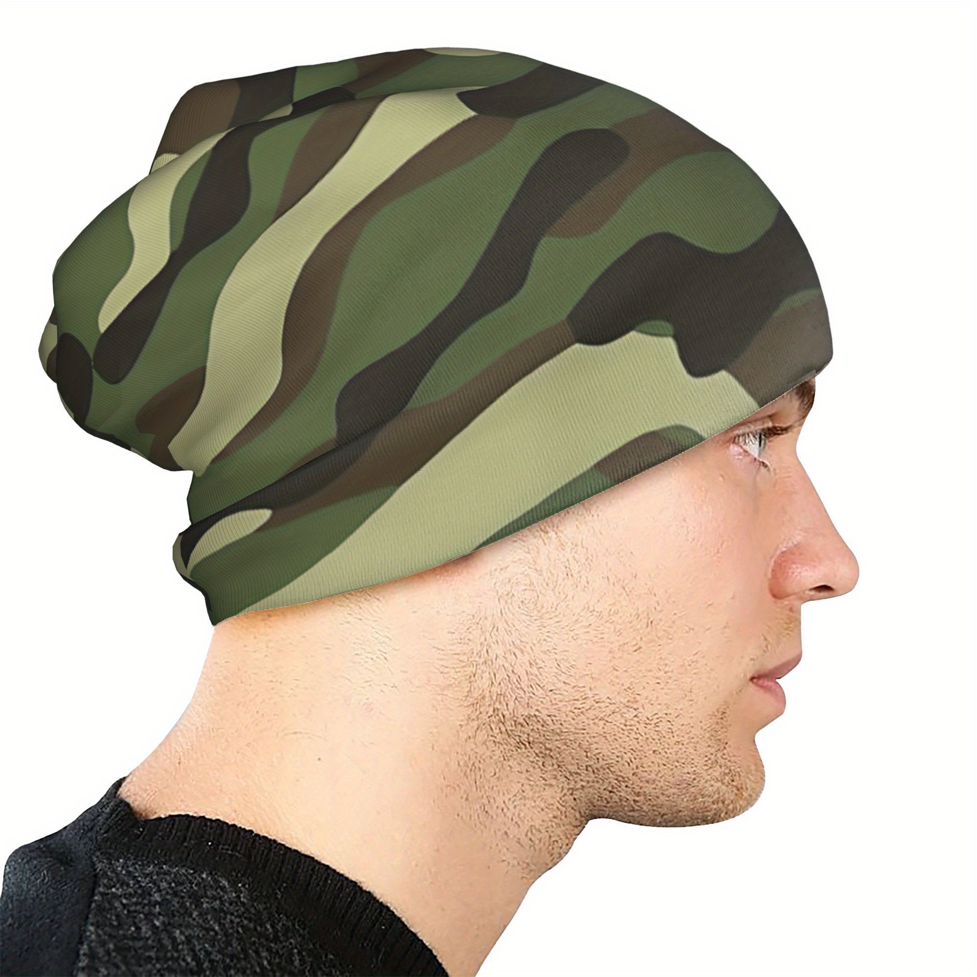 mens womens camouflage military camo ski cap thin beanie hat - Temu